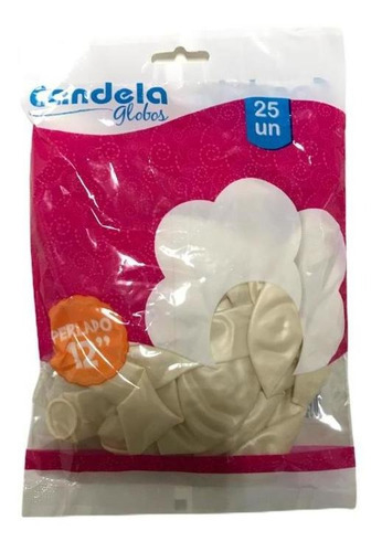 Globos Candela Perlado 12 X25u Jugaso