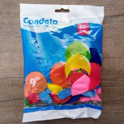 Globos Candela 9" Surtido Multicolor x50u.