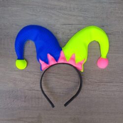 Vincha Bufón Fluo x6u.