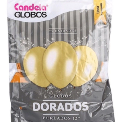 Globos Candela Perlado 12" x25u.