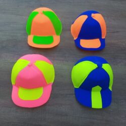 Gorra Plástica Fluor x5u.