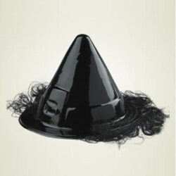 Sombrero de Bruja con Pelo xU.