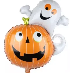 Globo Calabaza con Fantasma 15" x5u.