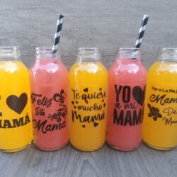 Botellita Frase Mamá x6u.