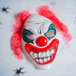 Careta Payaso de Terror con Pelo xU.