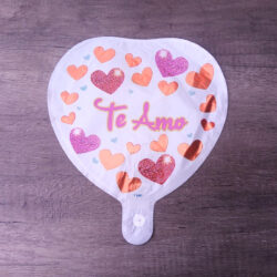 Globo Corazón Te Amo Corazones 10" x5u.
