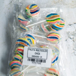 Paleta multicolor chica Paysandú x25u.