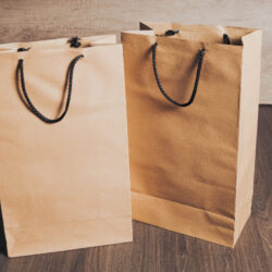 Bolsas de papel Kraft 16x25 cm x5u.