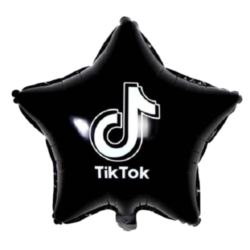Globo estrella Tik Tok 18" x5u.