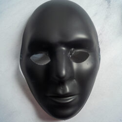Careta negra lisa x5u.
