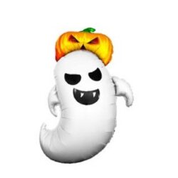 Globos Halloween Fantasma con Calabaza 63x82 xU.