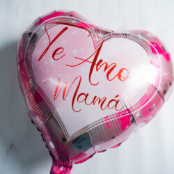 Globo Te Amo Mamá Rosado 18" x5u.