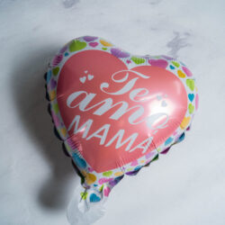 Globos Te Amo Mamá Corazones 10" x5u.