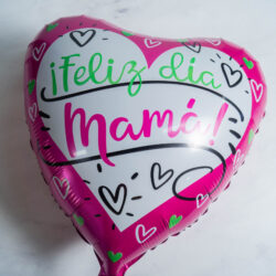 Globos Feliz Día Mamá Fucsia 18" x5U