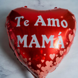 Globos Te Amo Mamá Corazón Rojo c/Corazones 18" x5U