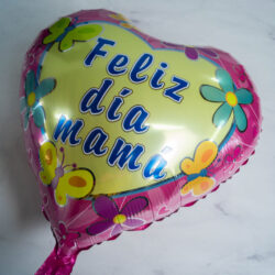 Globos Feliz Dia Mamá Rosa Flores 18" x5U