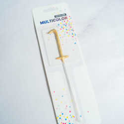 Estrellitas Sparklers Doradas Números y Formas xU