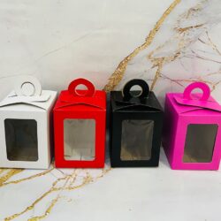 Cajas con Manija y Visor 8x8x10 x5U.