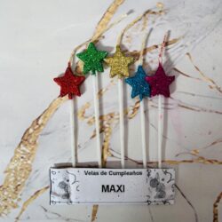 Vela Estrella Gibreadas Surtidas x5u.