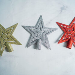 Puntal estrella glitter 17cmxU