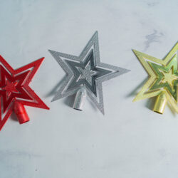 Adorno Puntal Estrella Calado 14cm xU.