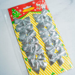 Adorno navideño moños 5.5cm x 12U