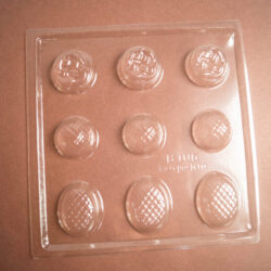 MOLDE ACETATO TRIGGER B106 BOMBONES REDONDOS Y OVALADOS X5U.