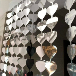 Cortinas Lluvia Corazones xU.