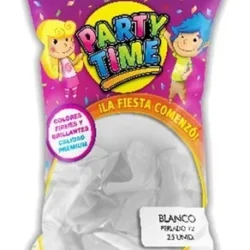 Globos Party Time Perlados 12" x25u.