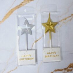 Velas 11cm Estrella Biselada xU.