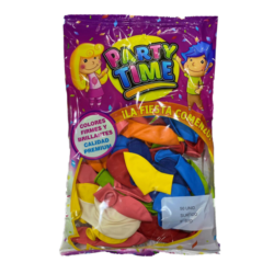 Globos Party Time Estándar 9" x50u.