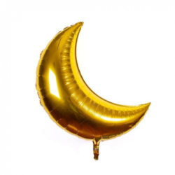Globo Luna Dorado 18" x5u.