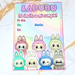 Tarjetitas de Invitación Cumpleaños x10u.
