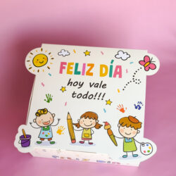 Cajas Día del Niño Caritas 23x23x10 x5u.