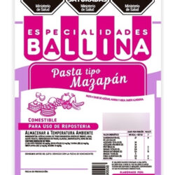 Pasta tipo mazapán Ballina x500gr.