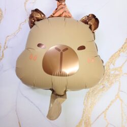 Globo Capibara con Gorrito 15" x5u.