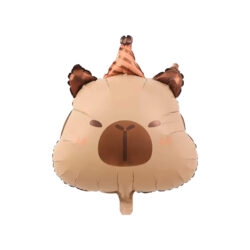 Globo Capibara con Gorrito 15" x5u.