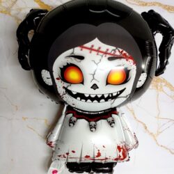 Globo Halloween Niña Tenebrosa 66cm xU.