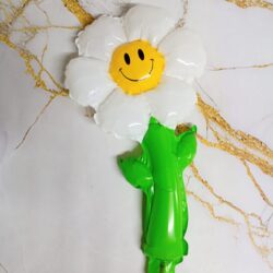 Globos Margarita con tallo 20x36cm x5u.