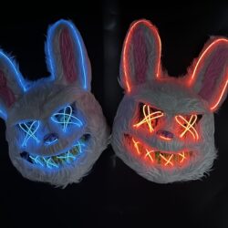 Careta Halloween Conejo Led xU.