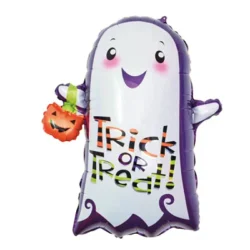 Globo Halloween Fantasma Violeta Trick or Treat 86cm xU.