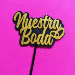 Topper Goma Eva Nuestra Boda x5u.