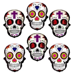 Globo Halloween Calaca 15" x5u.