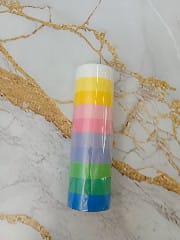 Cinta Washi Tape Iridiscente Tubo x10