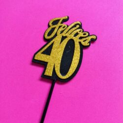 Topper Décadas Goma Eva x5u.