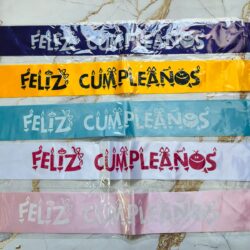 Bandas Feliz Cumpleaños Estampadas xU.
