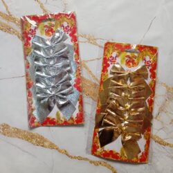 Adornos Moños Metalizados x6u.