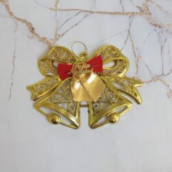 Adorno Navideño Campana con Moño