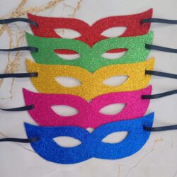 Antifaz de Goma Eva Simple Surtidos x10u.