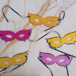 Antifaz Goma Eva Puntas x3u.